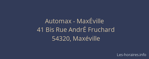 Automax - Max&Eacute;ville