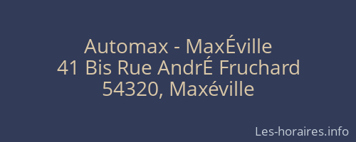 Automax - MaxÉville