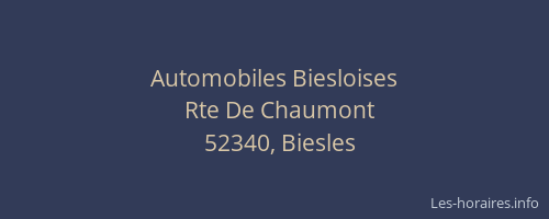 Automobiles Biesloises