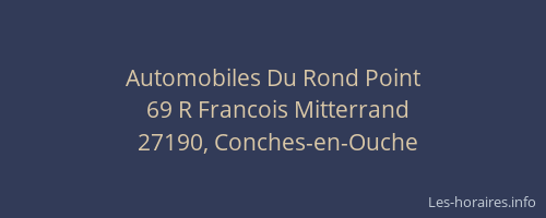 Automobiles Du Rond Point