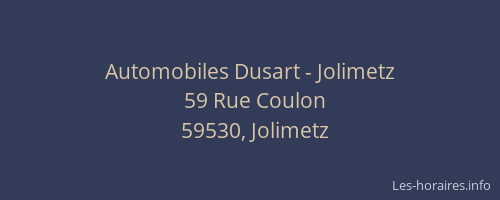 Automobiles Dusart - Jolimetz