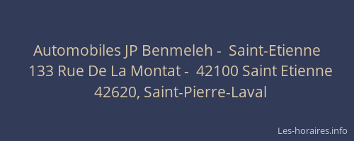 Automobiles JP Benmeleh -  Saint-Etienne