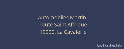 Automobiles Martin