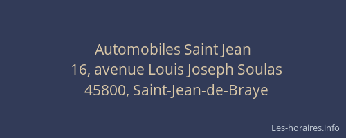Automobiles Saint Jean