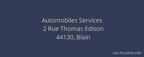 Automobiles Services