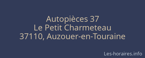 Autopièces 37