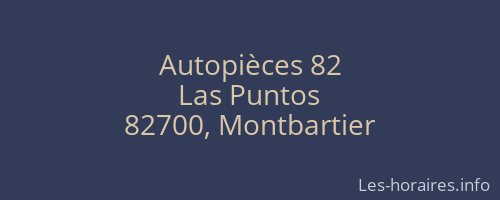 Autopièces 82