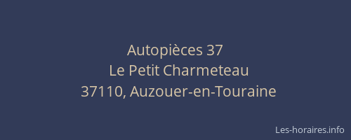 Autopi&egrave;ces 37