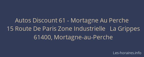 Autos Discount 61 - Mortagne Au Perche