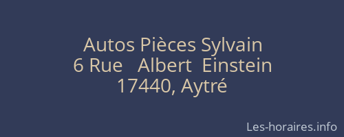Autos Pièces Sylvain