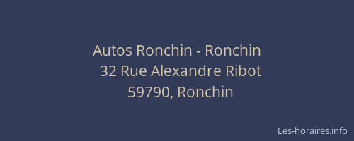 Autos Ronchin - Ronchin
