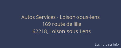 Autos Services - Loison-sous-lens