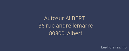 Autosur ALBERT