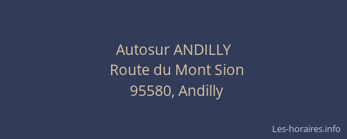 Autosur ANDILLY