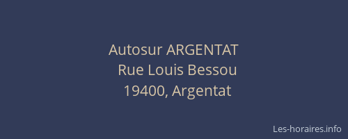 Autosur ARGENTAT