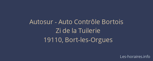 Autosur - Auto Contrôle Bortois
