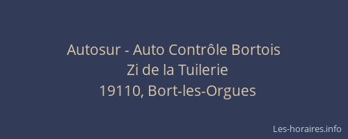 Autosur - Auto Contr&ocirc;le Bortois