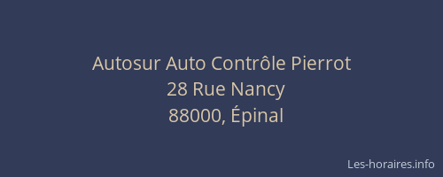 Autosur Auto Contrôle Pierrot