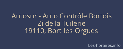 Autosur - Auto Contrôle Bortois