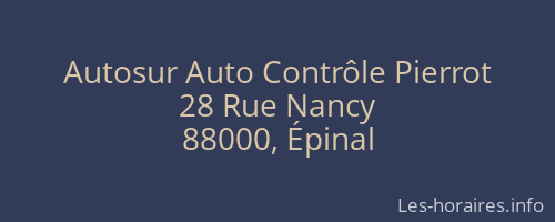 Autosur Auto Contrôle Pierrot