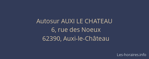 Autosur AUXI LE CHATEAU