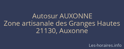 Autosur AUXONNE
