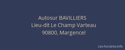 Autosur BAVILLIERS