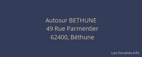 Autosur BETHUNE