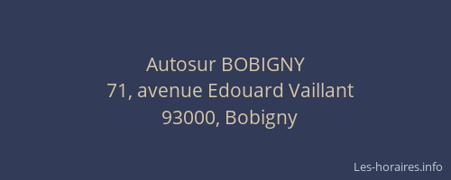 Autosur BOBIGNY