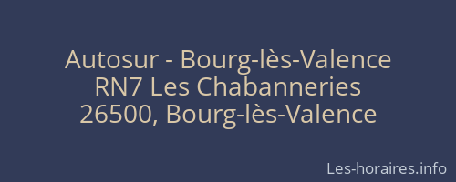 Autosur - Bourg-lès-Valence
