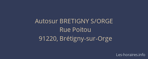 Autosur BRETIGNY S/ORGE