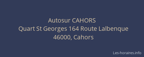 Autosur CAHORS
