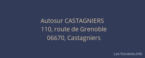 Autosur CASTAGNIERS