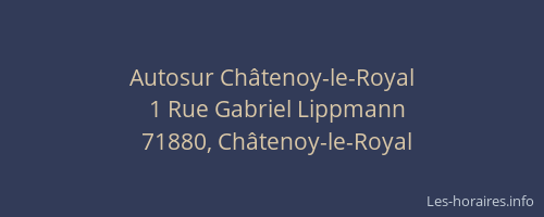 Autosur Ch&acirc;tenoy-le-Royal