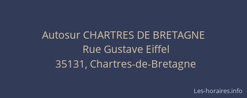 Autosur CHARTRES DE BRETAGNE