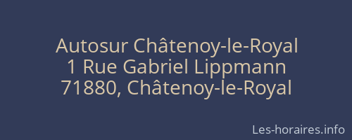 Autosur Châtenoy-le-Royal