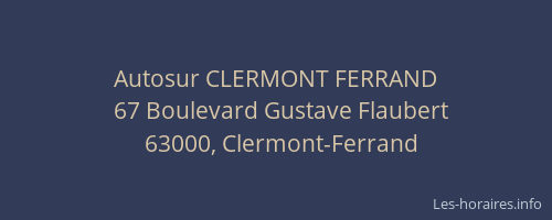 Autosur CLERMONT FERRAND