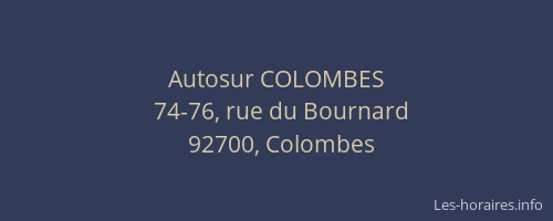 Autosur COLOMBES