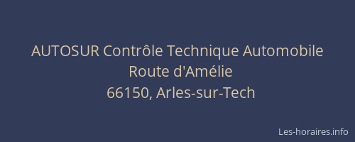 AUTOSUR Contr&ocirc;le Technique Automobile