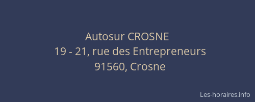 Autosur CROSNE