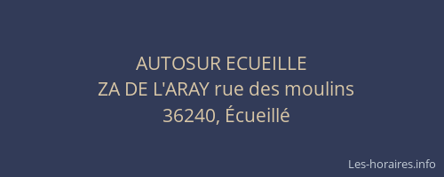 AUTOSUR ECUEILLE