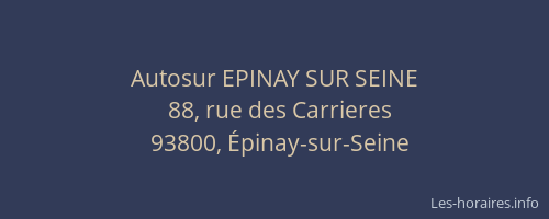 Autosur EPINAY SUR SEINE