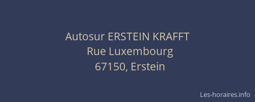 Autosur ERSTEIN KRAFFT