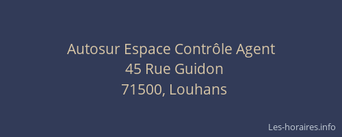 Autosur Espace Contr&ocirc;le Agent