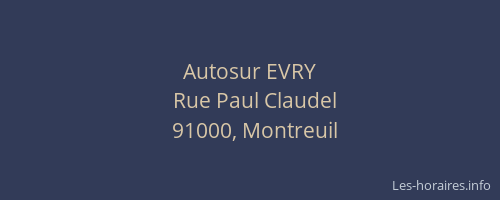 Autosur EVRY