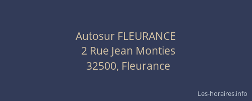 Autosur FLEURANCE