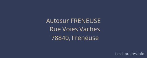 Autosur FRENEUSE