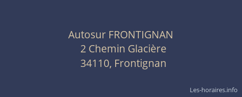 Autosur FRONTIGNAN