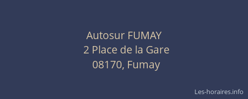 Autosur FUMAY