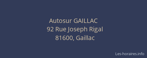 Autosur GAILLAC